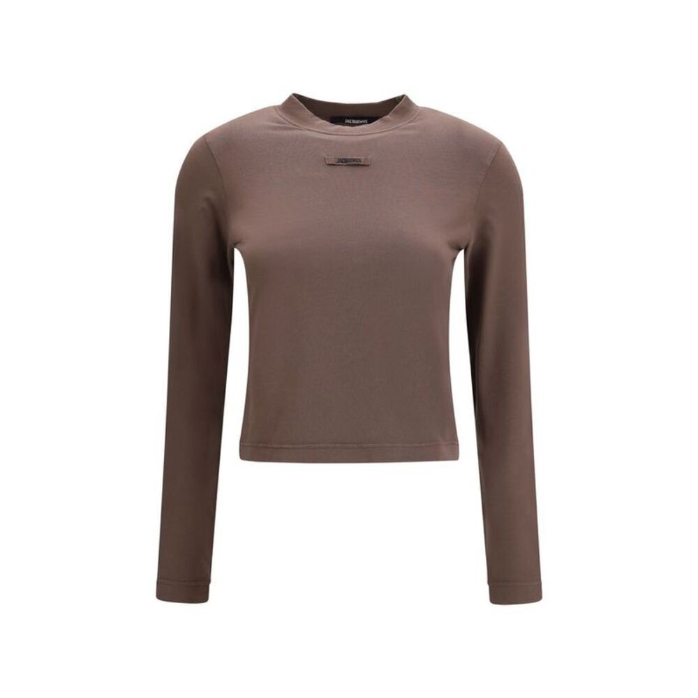 Jacquemus Brown Cotton Long Sleeve Women's T-Shirt